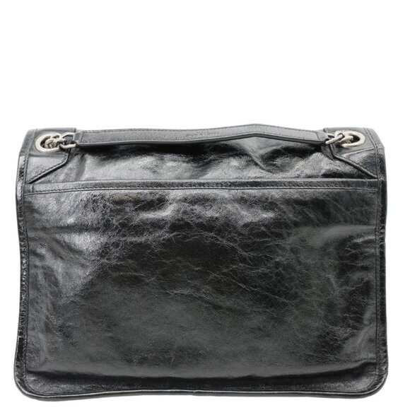 Yves Saint Laurent  Niki Medium Leather Shoulder Bag Black - Picture 5 of 13